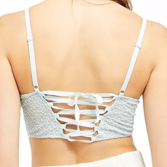 Free People Lele Longline Bra blue New - Picture 3 of 7